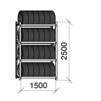 Starter bay 2500x1500x500,4 levels