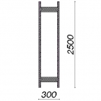 Side frame 2500x300