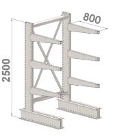 Grenställ startsektion 2500x1000x800,6 x arm