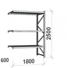 Maxi extension bay 2500x1800x600 480kg/level,3 levels with steel decks