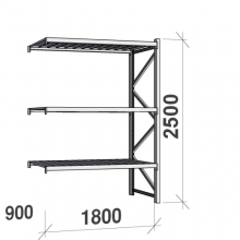 Maxi extension bay 2500x1800x900 480kg/level,3 levels with steel decks