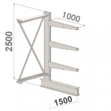 Grenställ följesektion 2500x1500x1000,3 x arm