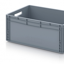 Plastic box 600x400x270, grey