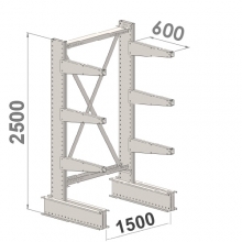 Grenställ startsektion 2500x1500x600,6 x arm