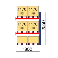 Add On bay 2550x1800 1170kg/pallet,6 EUR pallets