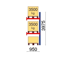 Add On bay 3975x950 3500kg/pallet,3 EUR pallets