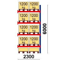 Add On bay 6000x2300 1200kg/pallet,10 FIN pallets