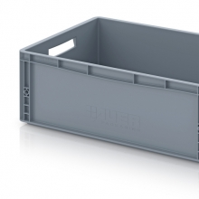 Plastic box 600x400x220, grey