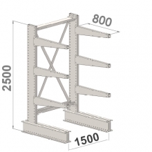 Grenställ startsektion 2500x1500x800,6 x arm