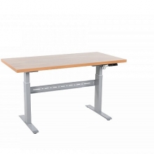 El. Worktable with oak board 1600x800mm/300 kg,