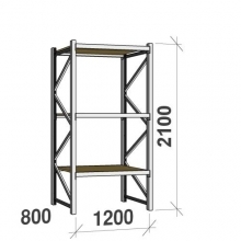 Starter bay 2100x1200x800 600kg/level,3 levels with chipboard