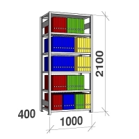 Starter bay 2100x1000x400 150kg/shelf,6 shelves