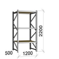 Starter bay 2200x1200x500 600kg/level,3 levels with chipboard