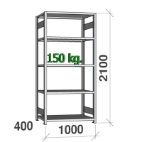 Starter bay 2100x1000x400 150kg/shelf,5 shelves