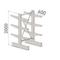 Grenställ startsektion 2000x15000x2x600,12 x arm