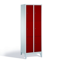 3-tier locker, 6 doors, 1850x610x500 mm