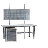 Workstation 1500x800 with steel top