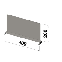 Hyllavdelare 400x200 zn