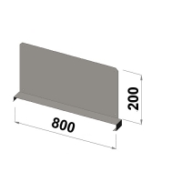 Hyllavdelare 800x200 zn