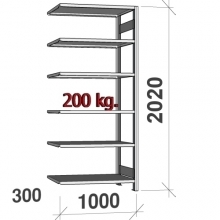 Extension bay 2020x1000x300, 6 shelves, ZN Kasten used