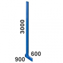 Grenställ enkelpelare 3000Hx600/900D STRONG