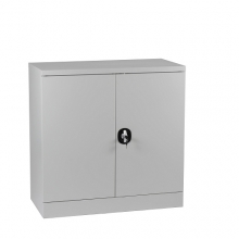 Half-Height Cupboard,2 shelves 900x900x450 grey