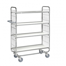 Flexibel hyllvagn 4 plan 815x470x1590mm, 250kg