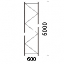 Hyllgavel 5000x600 mm MAXI