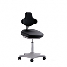 Lab Chair black with castors