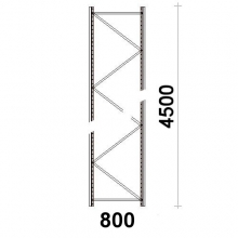 Hyllgavel 4500x800 mm MAXI